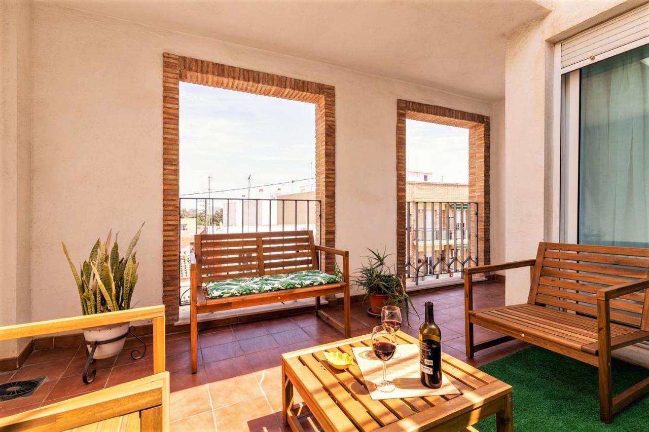 Penthouse Duplex In A 4 Floors Spanish House -8 Min To Center By Metro Valencia Exteriör bild