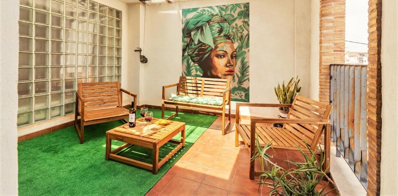 Penthouse Duplex In A 4 Floors Spanish House -8 Min To Center By Metro Valencia Exteriör bild