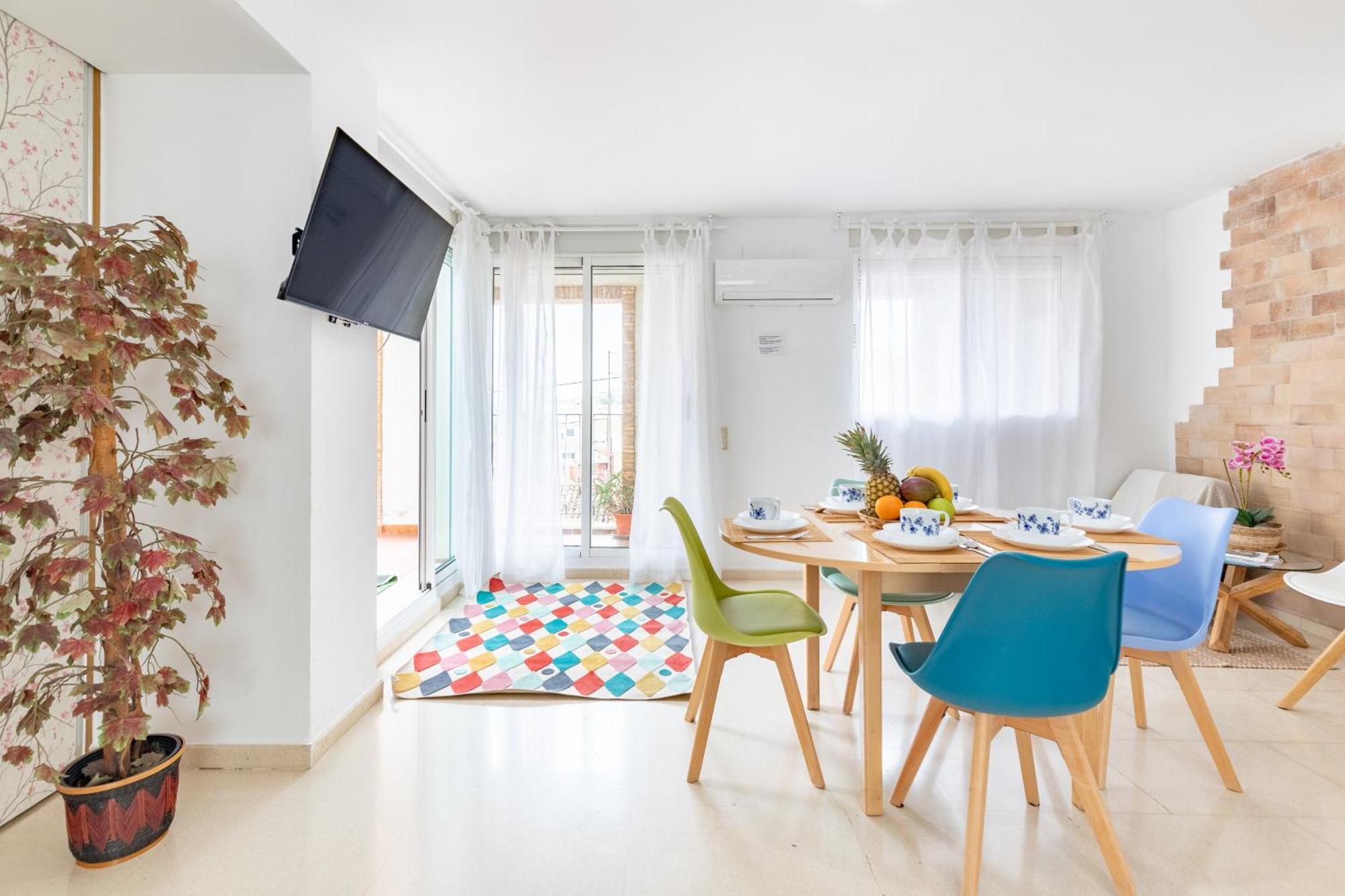 Penthouse Duplex In A 4 Floors Spanish House -8 Min To Center By Metro Valencia Exteriör bild